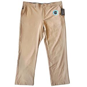 Birdie Bound Regular Fit Men's Golf Pants Light Khaki (38x30)